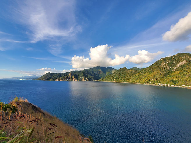A view of the island of Dominica from Scotts Head