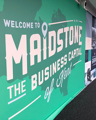 Customised wall graphics give a professional look to offices and homes. Signage in Maidstone, Kent and London