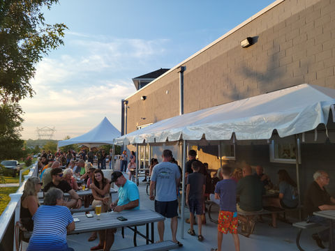 Outside Patio during a 5th Company Event.
