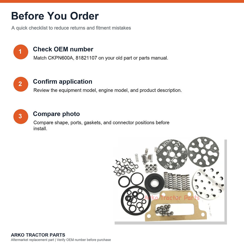 Thumbnail: Ford Hydraulic Pump Repair kit CKPN600A