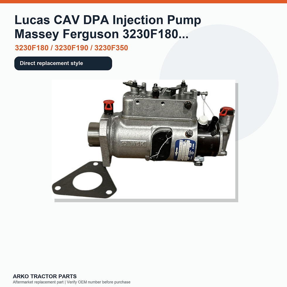 Thumbnail: Lucas CAV DPA Injection Pump Massey Ferguson 3230F180 Perkins 3.152