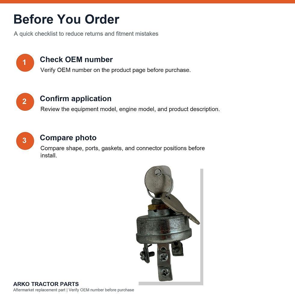 Thumbnail: Case Ignition Key Switch A24511