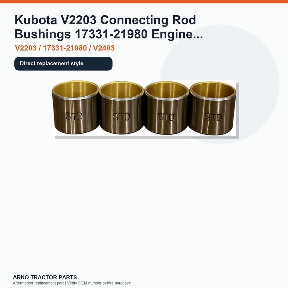 Thumbnail: Kubota V2203 Connecting Rod Bushings 17331-21980 Engine V2403 D1703 V2003 D1403