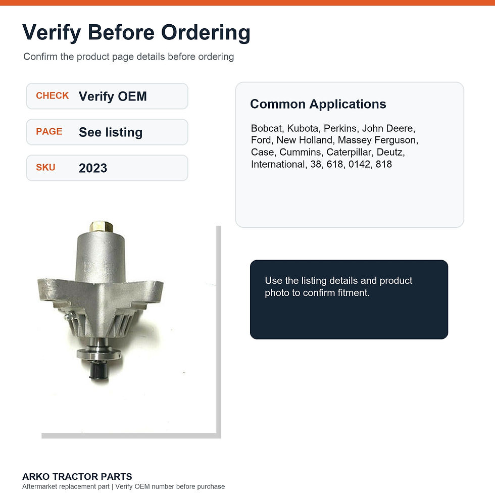 Thumbnail: MTD 38 Inch Deck Spindle MTD 618-0142 618-0138a