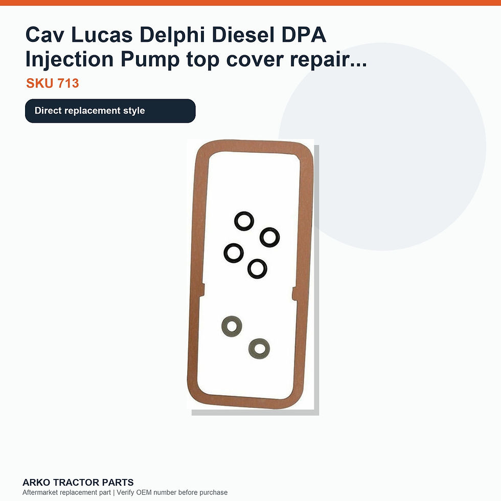 Thumbnail: Cav Lucas Delphi Diesel DPA Injection Pump top cover repair gasket kit 4600 5000