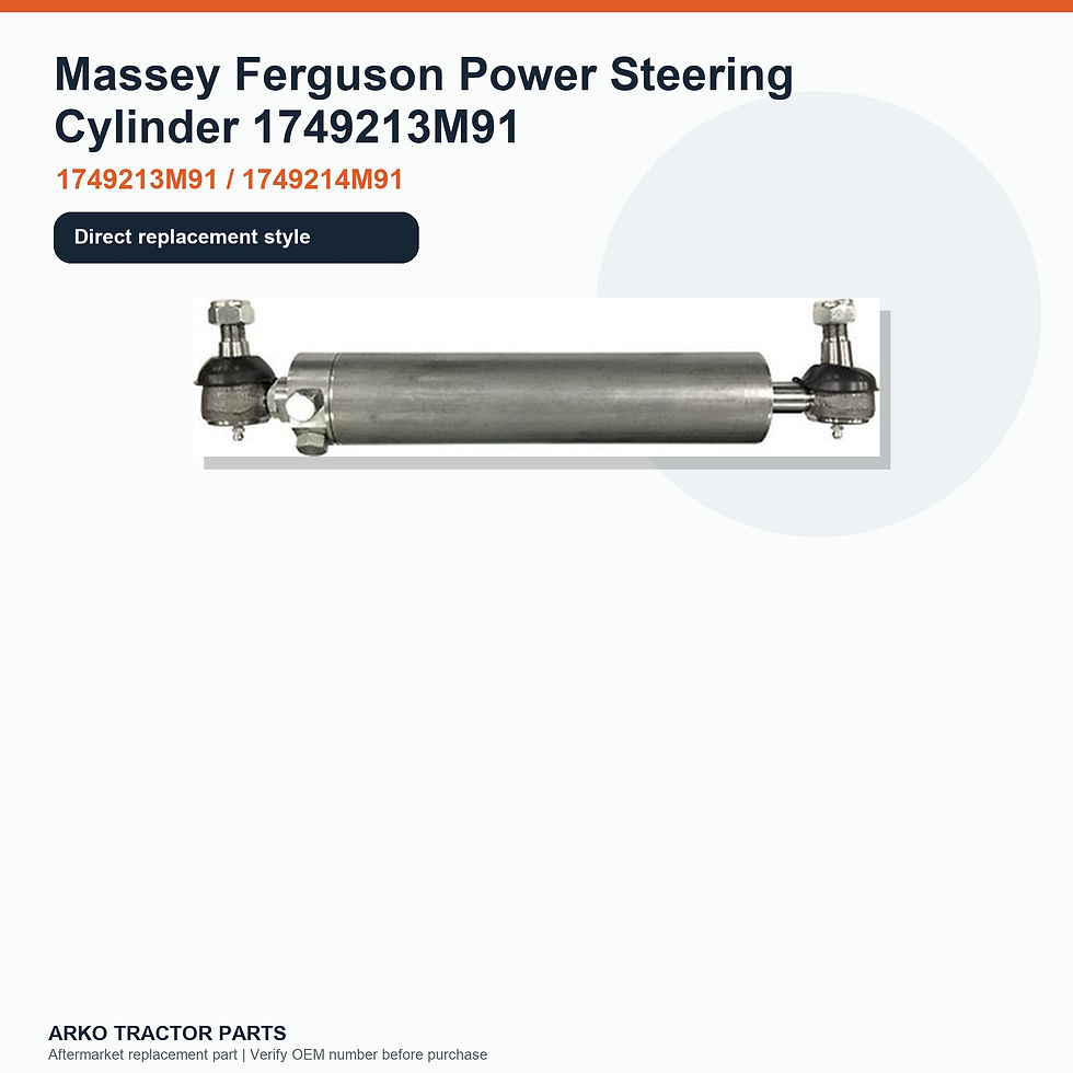 Thumbnail: Massey Ferguson Power Steering Cylinder 1749213M91