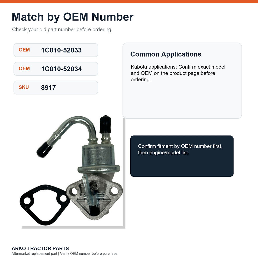 Thumbnail: Kubota V3300 V3600 Fuel Pump 1C010-52033
