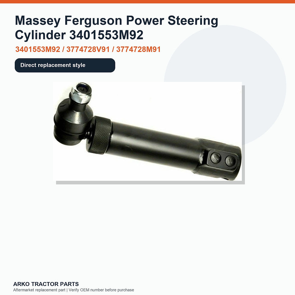 Thumbnail: Massey Ferguson Power Steering Cylinder 3401553M92