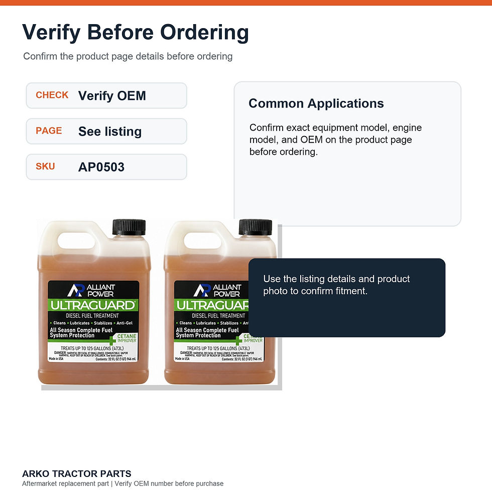 Thumbnail: Alliant Power ULTRAGUARD Diesel Fuel Treatment 2 Pack of 64 oz Jugs # AP0503