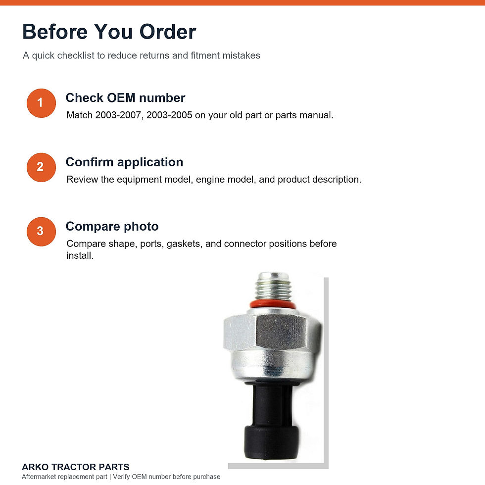 Thumbnail: ICP103 3C3Z-9F838-EA Oil Pressure Sensor Switch Ford 6.0L