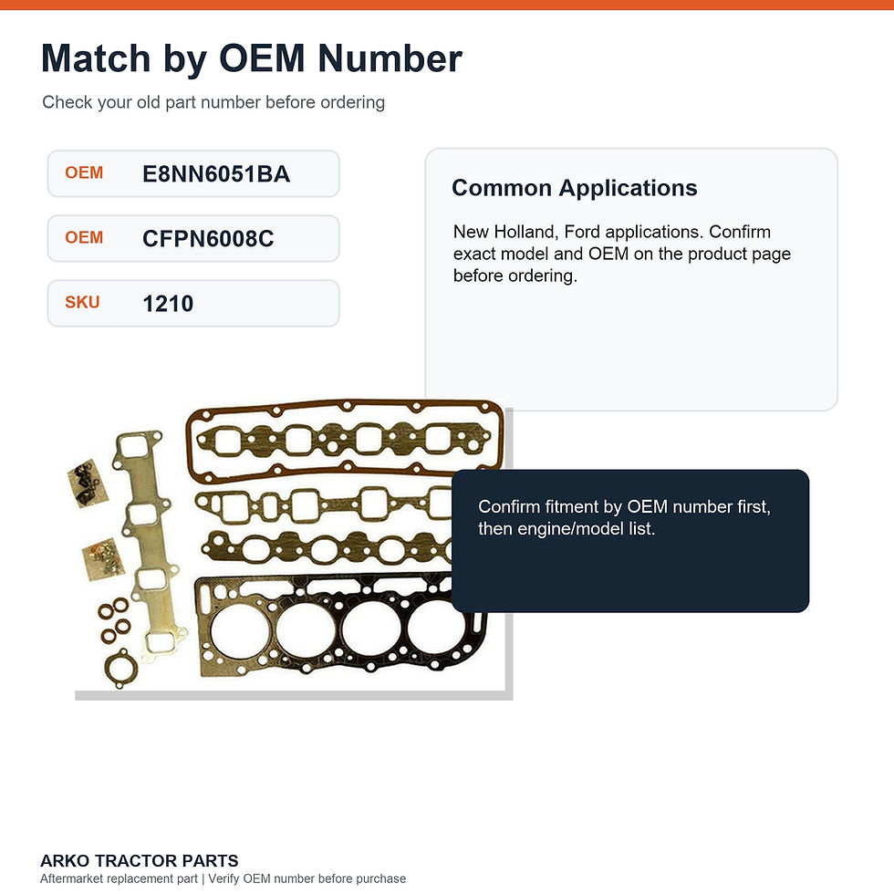 Thumbnail: Head Gasket Set Ford New Holland E8NN6051BA