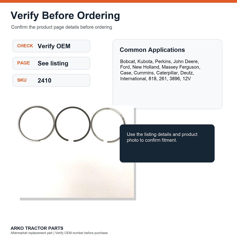 Thumbnail: Cummins 4BT Piston Ring STD 6BT Dodge 3802421