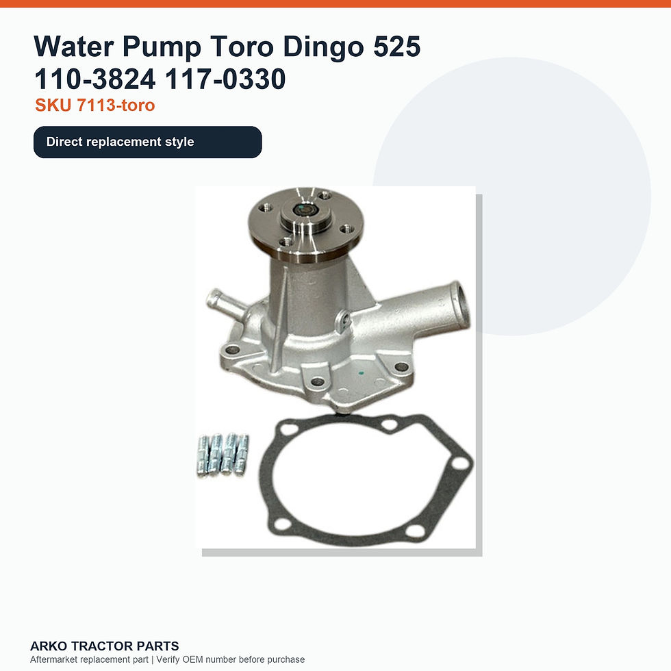 Thumbnail: Water Pump Toro Dingo 525 110-3824 117-0330
