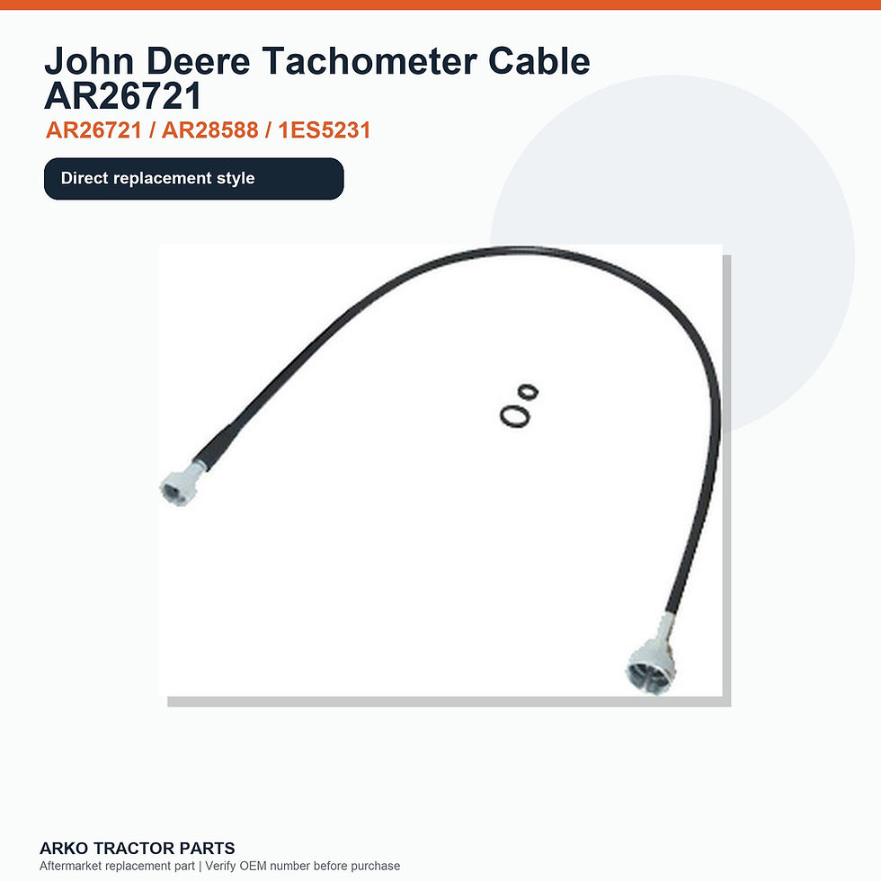 Thumbnail: John Deere Tachometer Cable AR26721