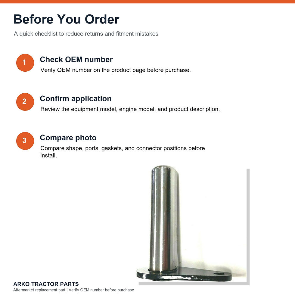 Thumbnail: Bobcat Tilt Cylinder Pivot Pin 6716601