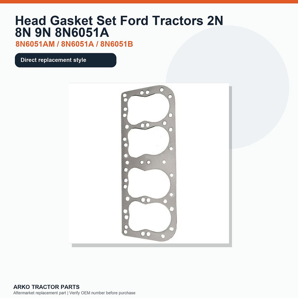 Thumbnail: Head Gasket Set Ford Tractors 2N 8N 9N 8N6051A