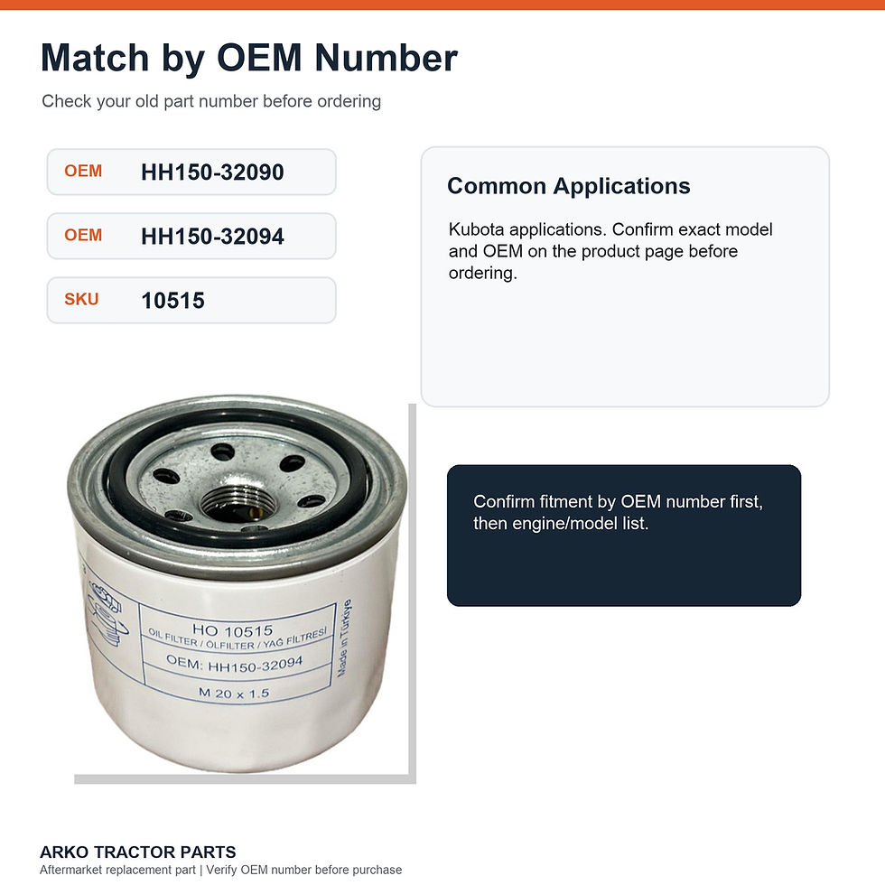 Thumbnail: Kubota Oil Filter HH150-32094 70000-15241 15841-3243