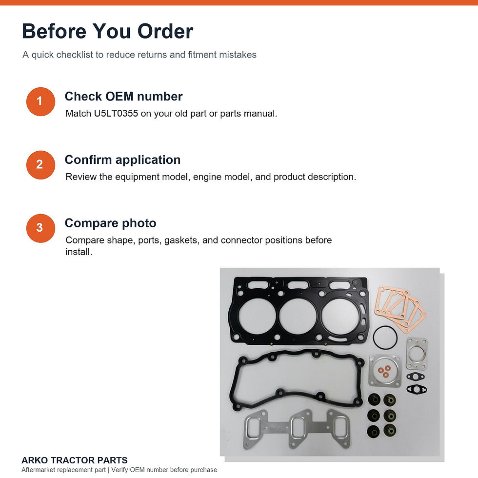 Thumbnail: Head Gasket Set For Perkins 1103 1103C-33T DD
