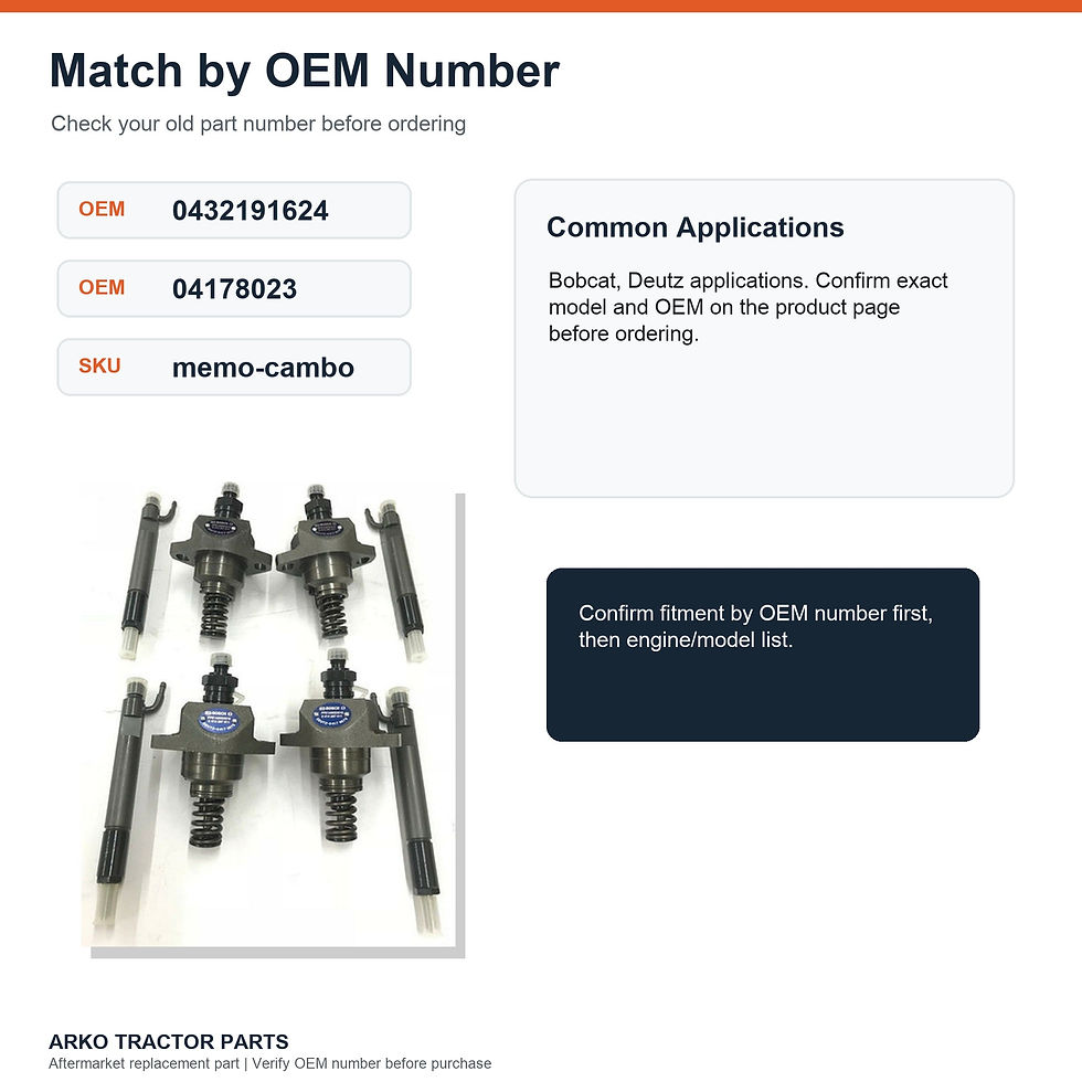 Thumbnail: Bobcat Fuel Injections & Injectors Pump Deutz 1011 0414287011 6673157 04178544