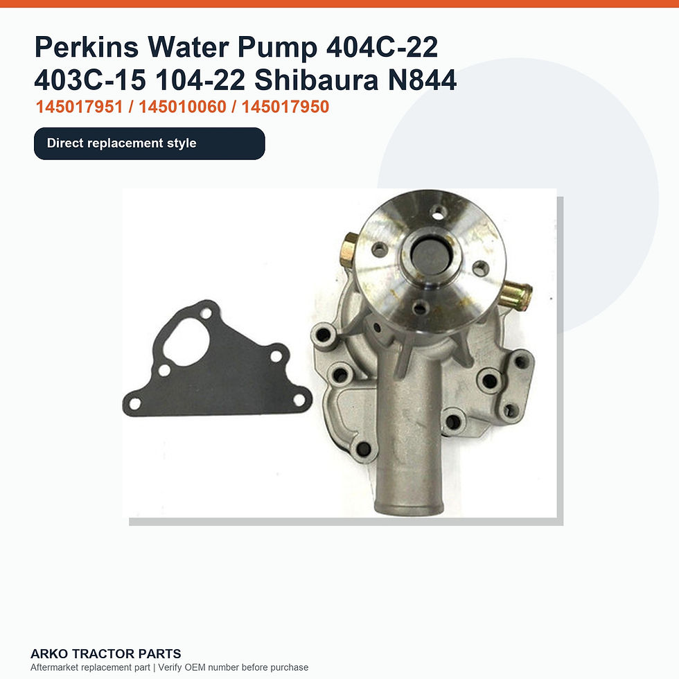 Thumbnail: Perkins Water Pump 404C-22 403C-15 104-22 Shibaura N844
