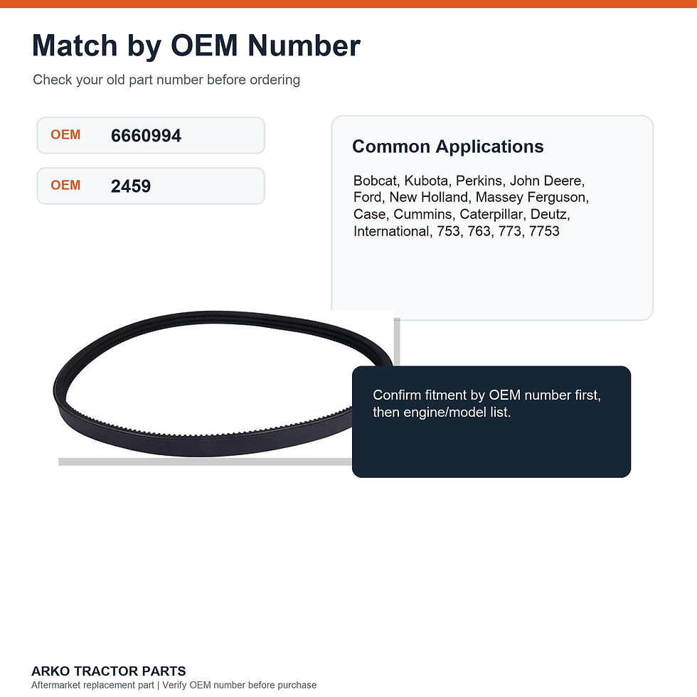 Thumbnail: Bobcat Drive Belt 753 763 773 7753 6660994