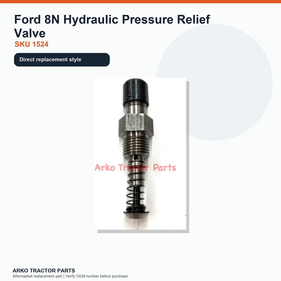 Thumbnail: Ford 8N Hydraulic Pressure Relief Valve