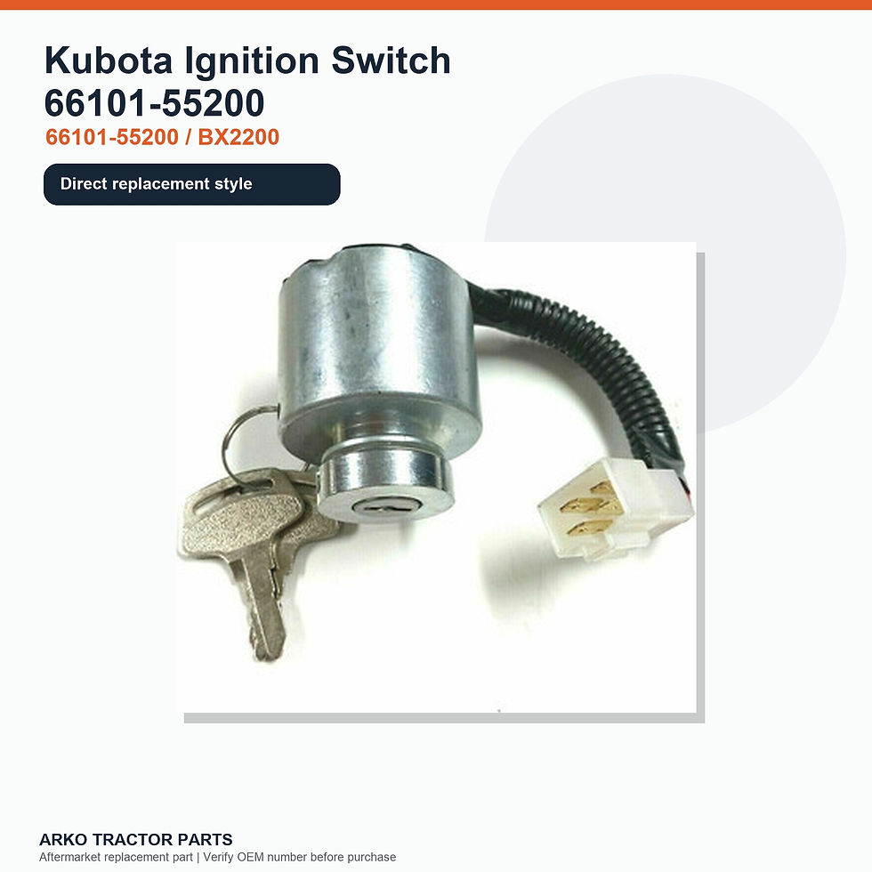 Thumbnail: Kubota Ignition Switch 66101-55200