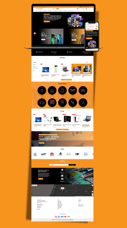 The Tecshop online store eCommerce home page