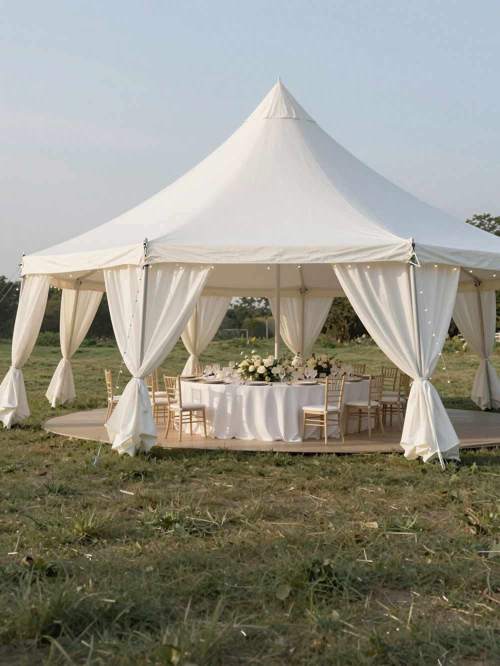 White Stretch Tent for wedding- PIONEER STRETCH TENTS.