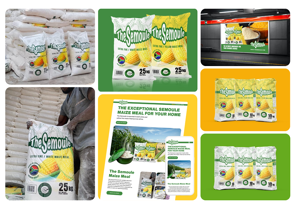 The Semoule Visual Brand Identity highlights.