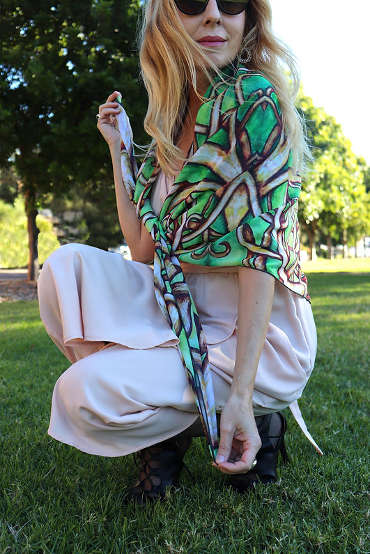 Luxury Art Scarves | Australian Silk Scarves by Carmen Delprat Art