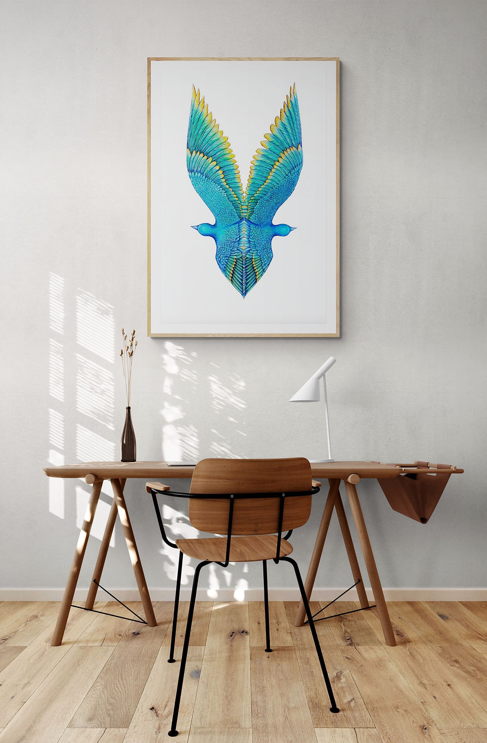 Thumbnail: Les Oiseaux bleu en Miroir