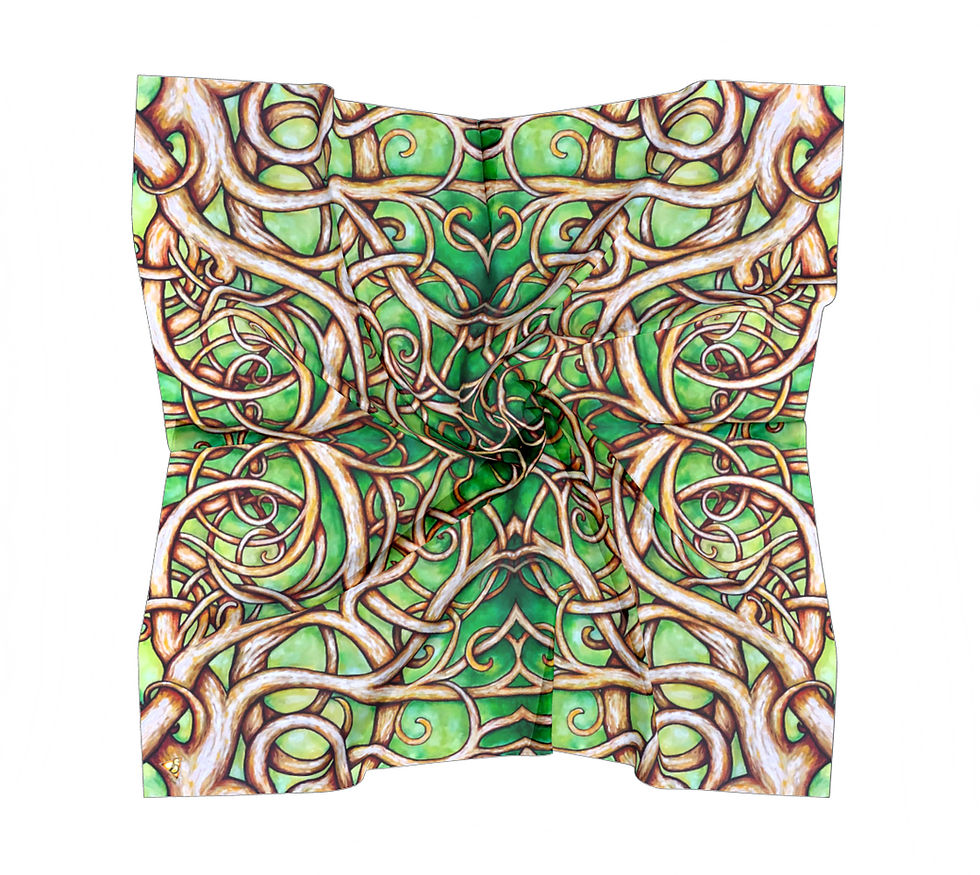 Thumbnail: The Art Becomes You Collection  ~ Tree of Life Art Scarf