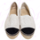 Miniatura: CHANEL Espadrillas Chanel in pelle bianca e tela nera CC  //PRODOTTI CON DIFETTO