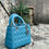 Miniatura: CHRISTIAN DIOR Lambskin Cannage Lady Dior blu medio//PRODOTTI CON DIFETTO