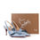 Thumbnail: CHRISTIAN LOUBOUTIN Patent Stripes Clare Nodo 80 Pompe 36 Jeans Bianco
