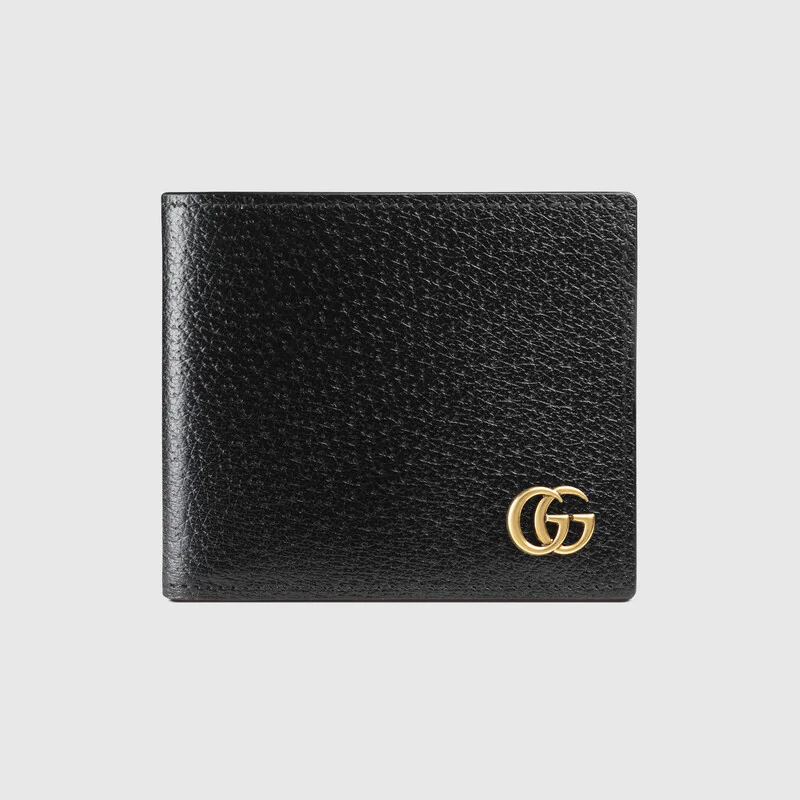 Gucci Portafoglio bi-fold GG Marmont in pelle