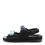 Miniatura: CHANEL Sandalo Papà Tessuto Maglia Velcro 37.5 Nero Blu Scuro Azzurro