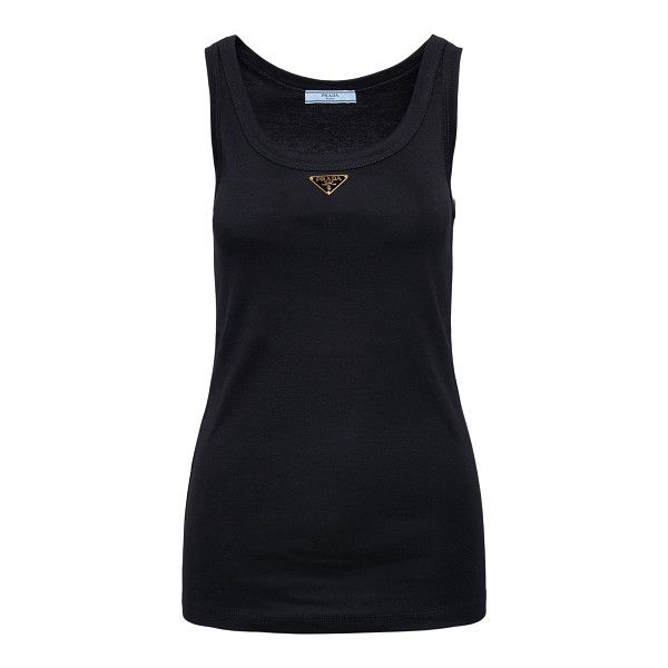 Prada Tank Top In Cotone
