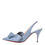 Thumbnail: CHRISTIAN LOUBOUTIN Patent Stripes Clare Nodo 80 Pompe 36 Jeans Bianco