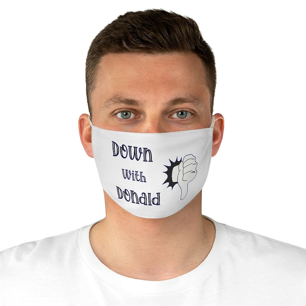 Thumbnail: Down With Donald Face Mask (Blue)