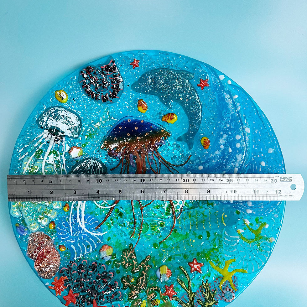 Thumbnail: Fused Glass 'Seaworld' Bowl
