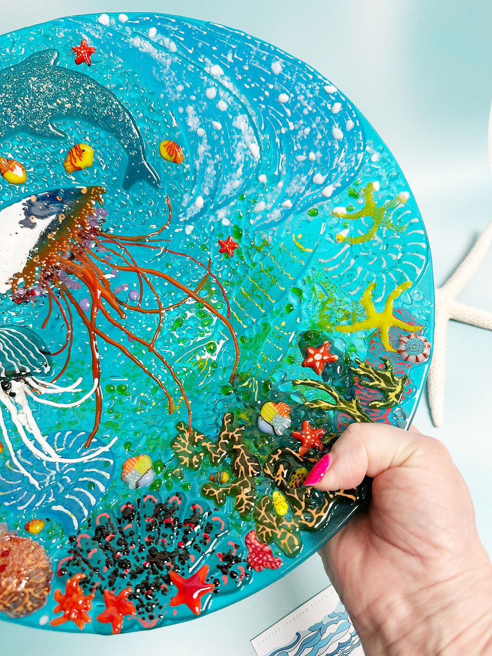 Thumbnail: Fused Glass 'Seaworld' Bowl