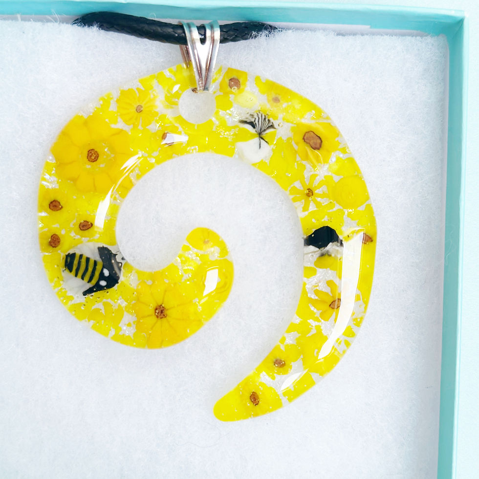 Thumbnail: Spiral Pendant Yellow/Bee