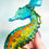 Thumbnail: Fused Glass Cast Seahorse