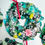 Thumbnail: Wreath Fused Glass Tree Decoration Green