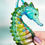 Thumbnail: Fused Glass Cast Seahorse