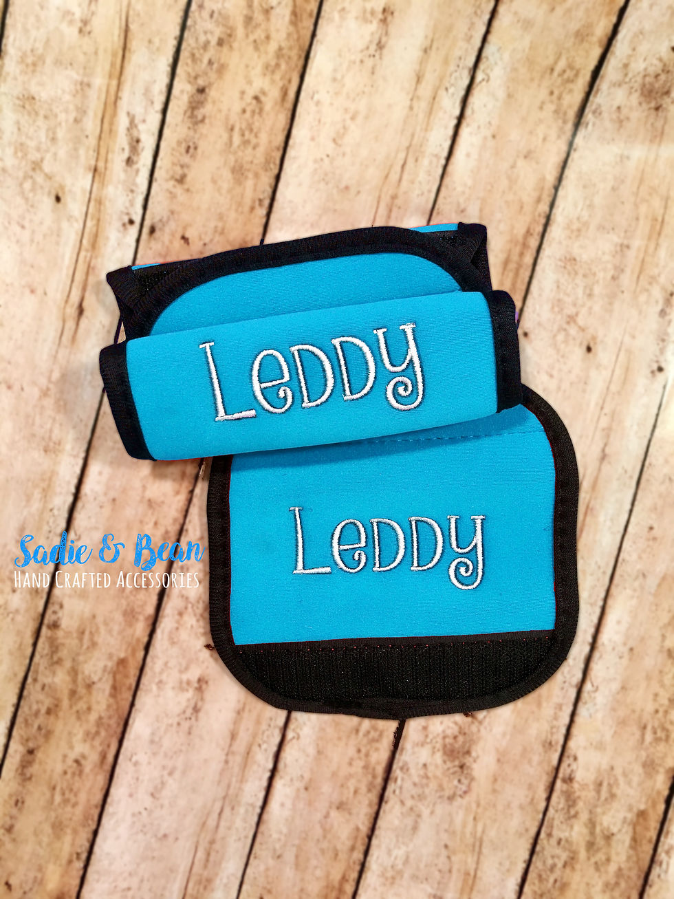 Blue Luggage Wraps