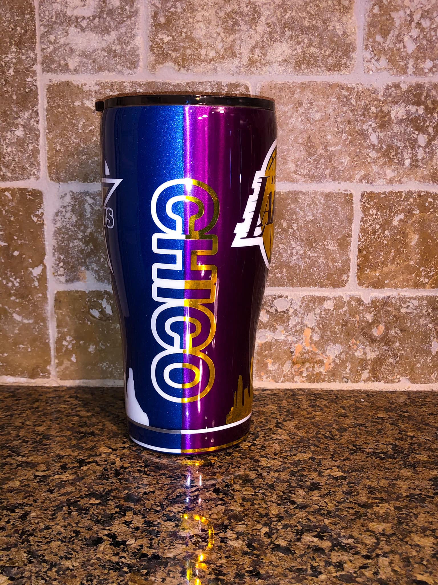 Split Cup Stainless Steel Skinny Tumbler