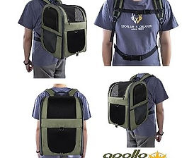 Apollo Walker hiking backpack carrier for dogs, breathable and spacious pet travel backpack for outdoor adventures, features durable construction, mesh ventilation, and comfortable shoulder straps